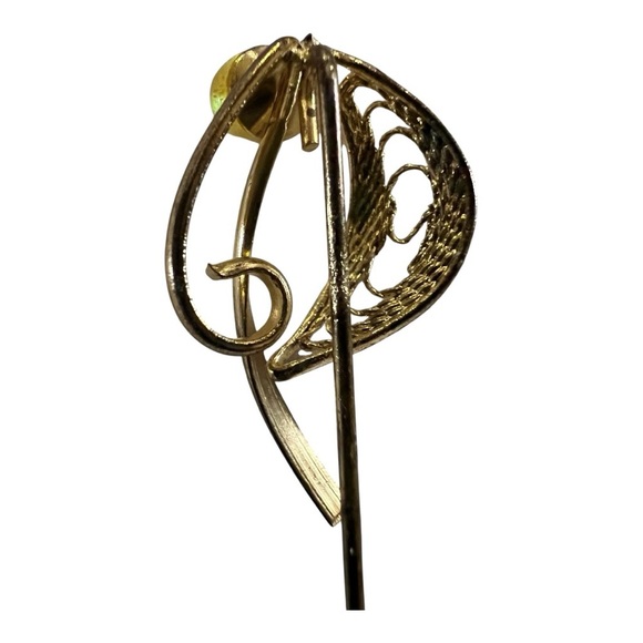 Elegant Vintage Gold and Pearl Brooch - Picture 5 of 5